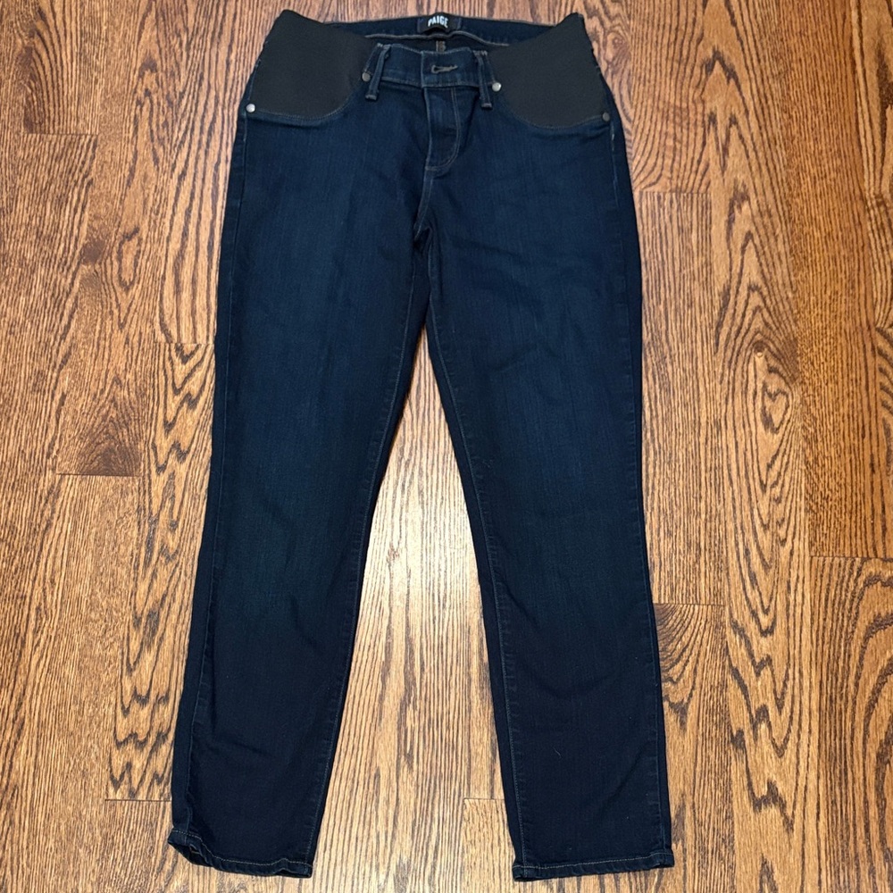 Paige Women's Dark Blue Maternity Jeans
